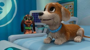 Super Dino-chien et le Dragon/Un hôpital très spatial