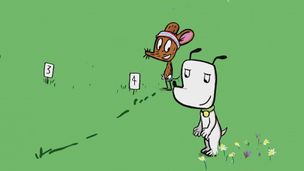 Ib fait une course de quatre mètres