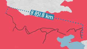 On voit la Muraille de Chine de la lune