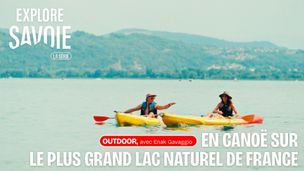 En canoë sur le plus grand lac naturel de France