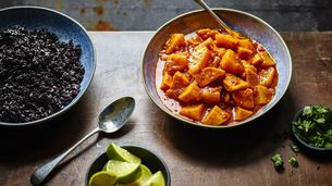 Curry de butternut et gâteau au citron