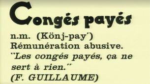 C : Congés payés - Émission du 30 août 1989