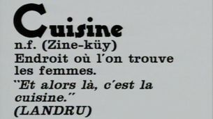 C : Cuisine - Émission du 11 sept. 1989