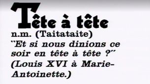 T : Tête à tête - Émission du  21 sept. 1989