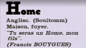 H : Home - Émission du 29 nov. 1989