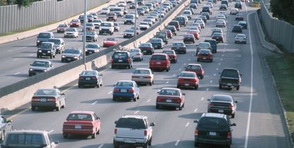 embouteillage sur autoroute