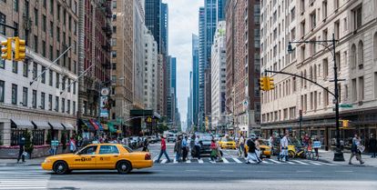 une rue de new-york