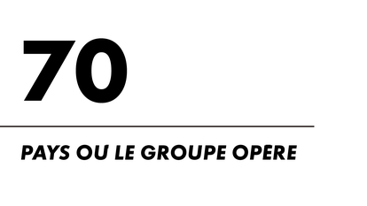 70 pays où le groupe opère