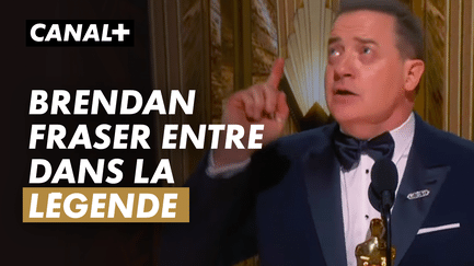 Le discours touchant de Brendan Fraser, vainqueur de l'Oscar du meilleur acteur - CANAL+