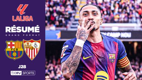 La Liga : Raphinha et le Barça écrasent Séville