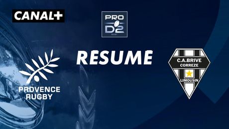 Le résumé de Provence Rugby / Brive