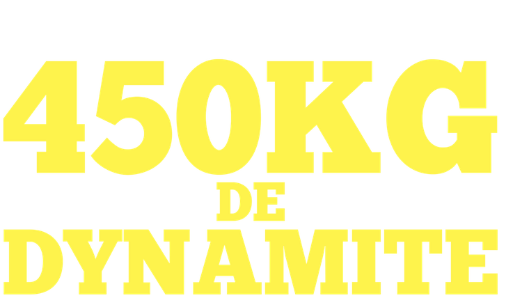 450 kg de dynamite
