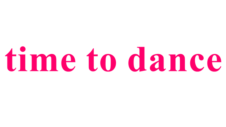 Time To Dance